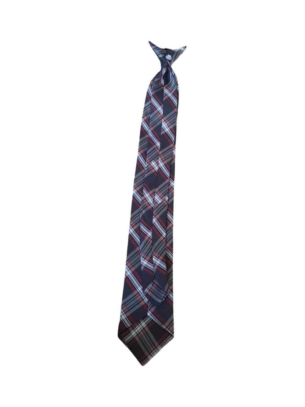 Classic Navy Plaid Men's Tie - Unbranded